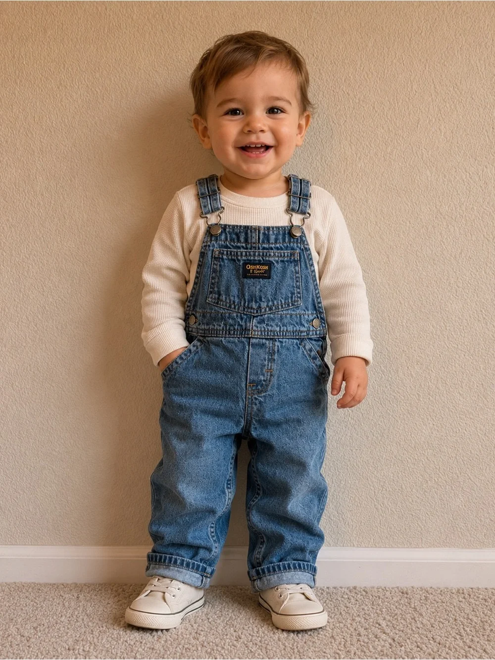 Vintage OshKosh B'gosh Denim Baby Overalls